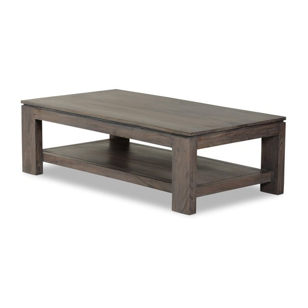 Konferenční stolek  z masivního šedě mořeného akáciového dřeva Zara Simple