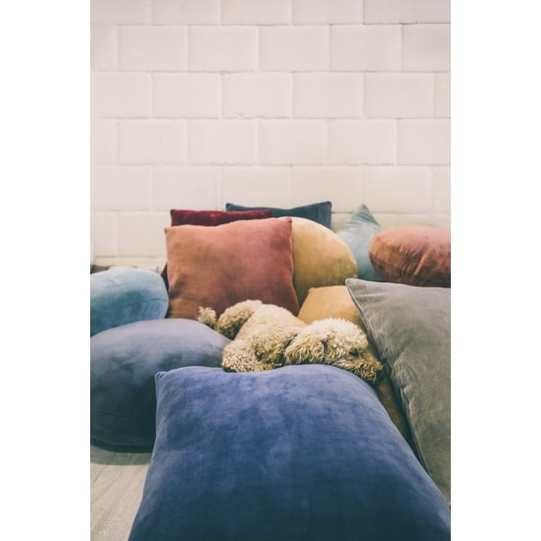 Oranžovohnědý dekorativní polštář z mikrovlákna Tiseco Home Studio Marshmallow, ø 40 cm-image-1