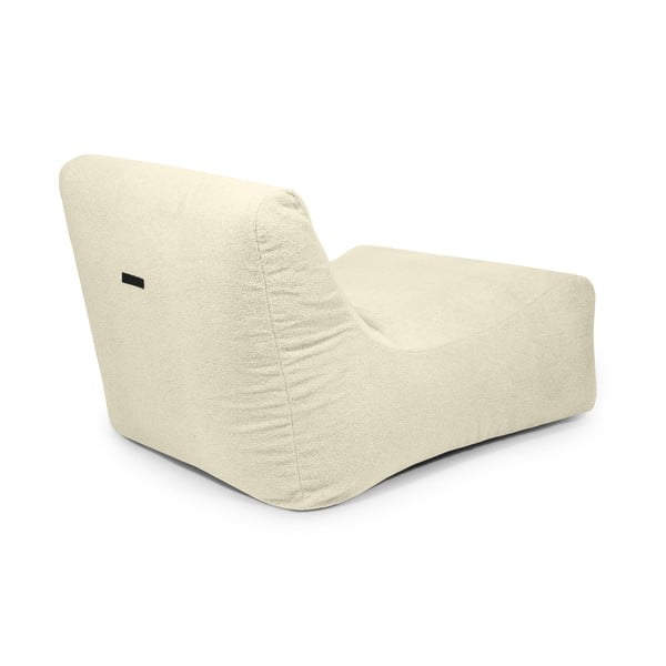 Krémový sedací vak z textilie bouclé Lounge 100 – SLOWDOWN-image-4