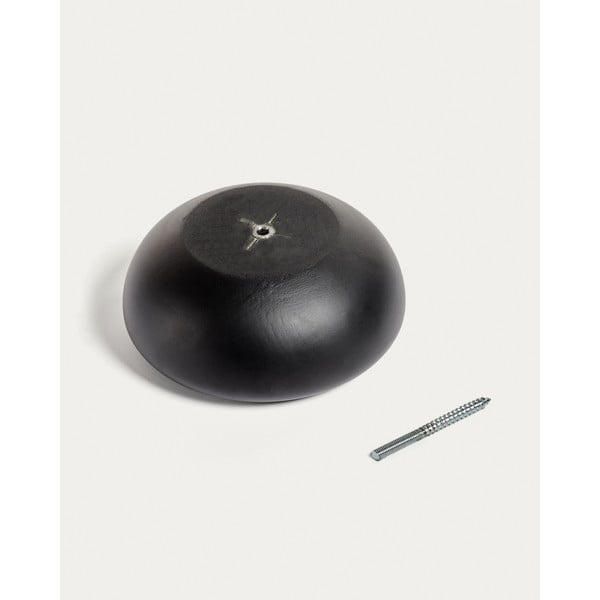 Černé nástěnné dřevěné háčky v sadě 3 ks Nadue – Kave Home-image-2