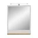 Nástěnné zrcadlo s osvětlením/s poličkou  60x74,5 cm Quickset 966 – Pelipal