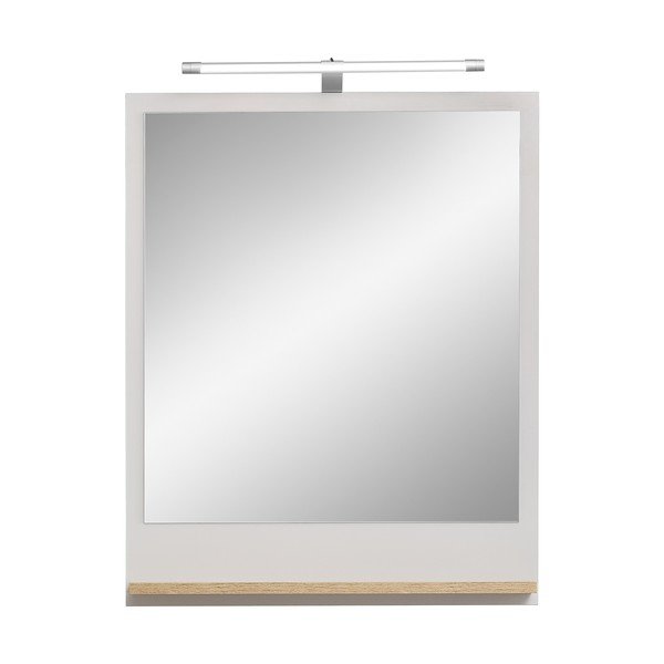 Nástěnné zrcadlo s poličkou  60x74,5 cm Quickset 966 – Pelipal-image-4