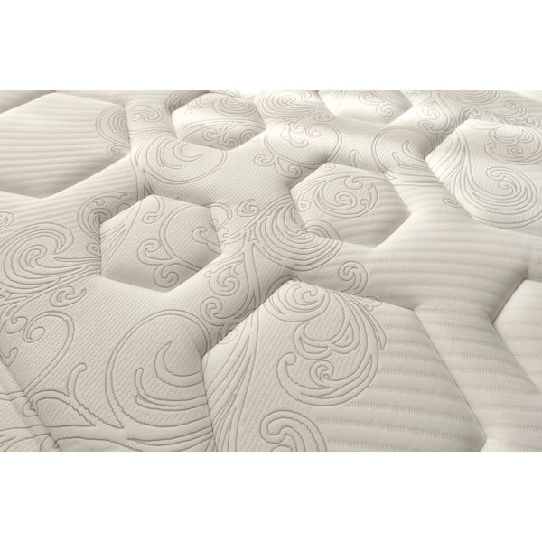 Tvrdá/středně tvrdá pružinová oboustranná termoregulační matrace 180x200 cm  Hexaflex Bagged Springs Gel  – Moonia-image-4