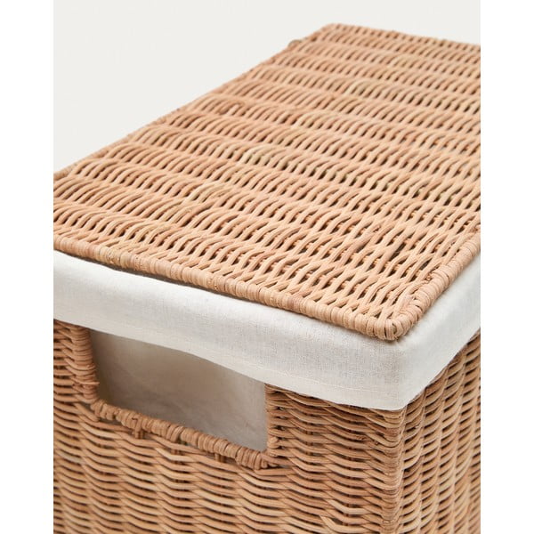 Ratanové koše na prádlo v sadě 2 ks v přírodní barvě Indali – Kave Home-image-4