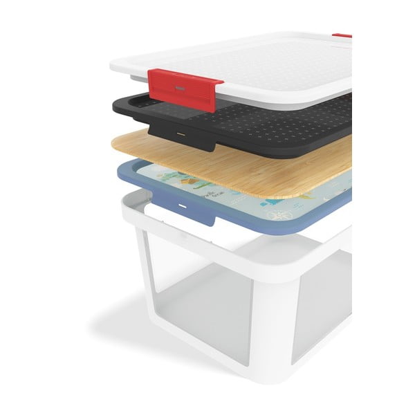 Bílý plastový úložný box 55,5x39x26,5 cm Albris – Rotho-image-3