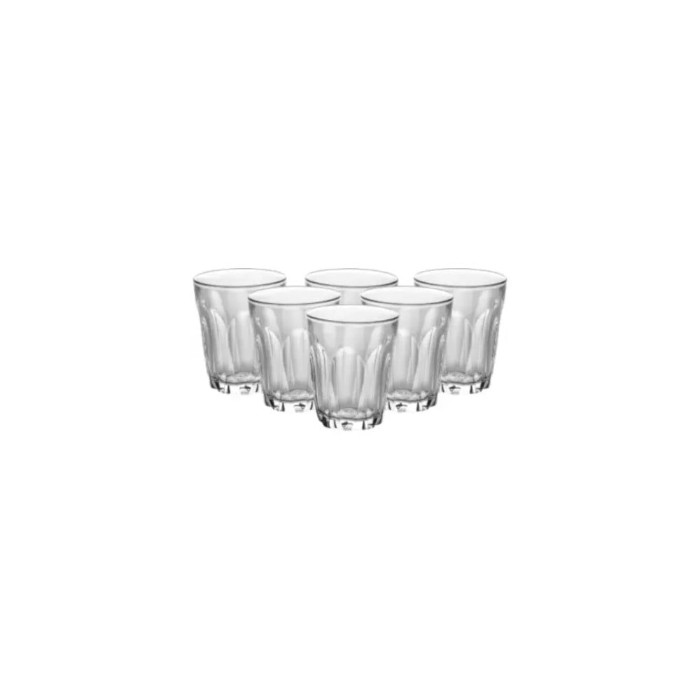Duralex Provence 220ml Water Glasses, 6 Pack, No Fill Mark