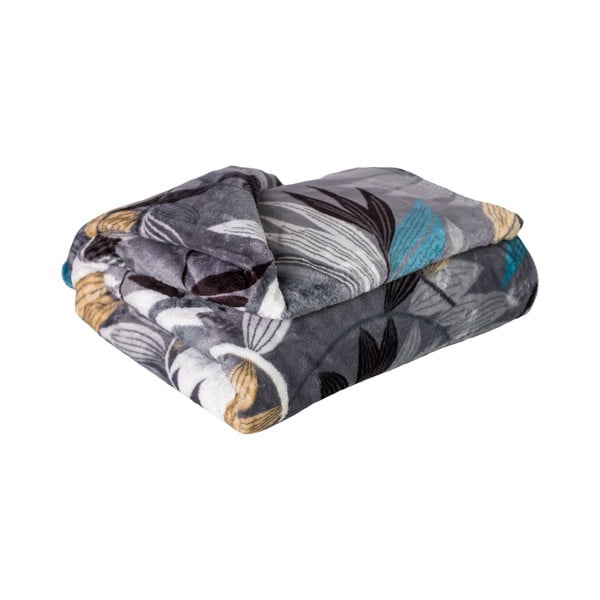 Deka z mikroplyše 200x150 cm Silver Leafs - My House-image-1