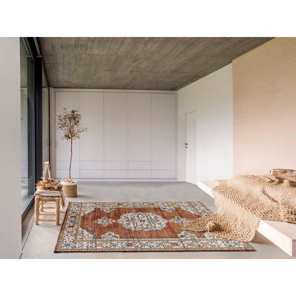 Oranžovo-béžový koberec 155x230 cm Truva – Universal-image-1