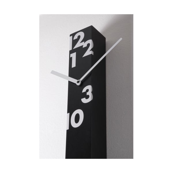 Vertikální hodiny Iltempostringe, černé, 150 cm