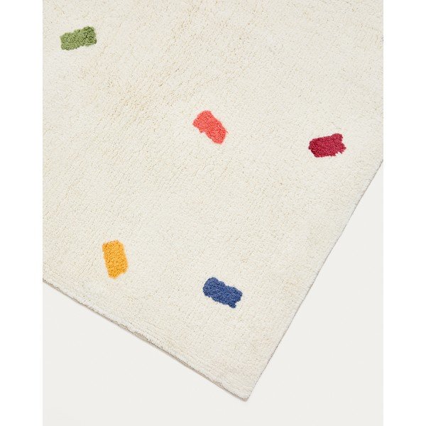 Krémový bavlněný dětský koberec 90x150 cm Epifania – Kave Home-image-4