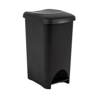 Černý pedálový plastový odpadkový koš 40 l - Addis