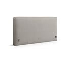 Světle šedé čalouněné čelo postele 209x100 cm Olivia – Micadoni 