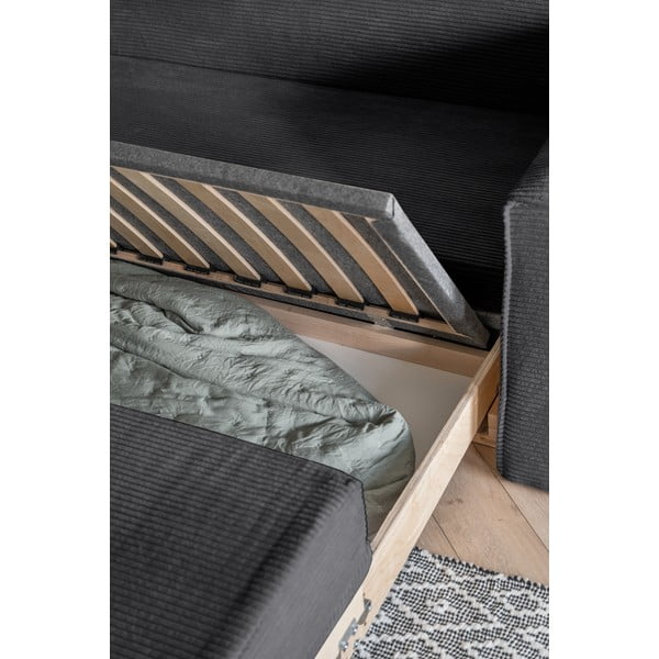 Tmavě šedá rozkládací pohovka 168 cm Lucky Lucy – Miuform-image-4