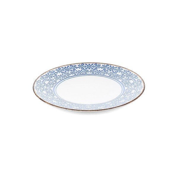 Bílý/modrý porcelánový talíř ø 25 cm Azul – BonBistro-image-2