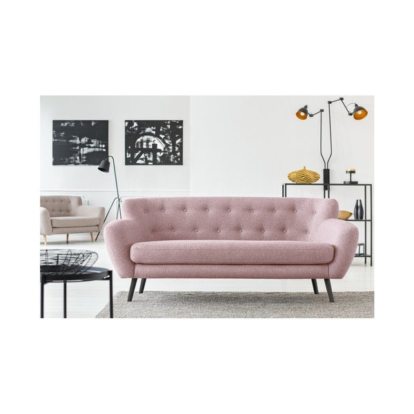 Světle růžová pohovka Cosmopolitan design Hampstead, 192 cm-image-4