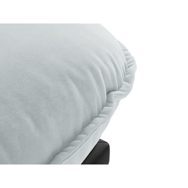 Světle šedá sametová lenoška, pravý roh Auguste – Interieurs 86-image-1