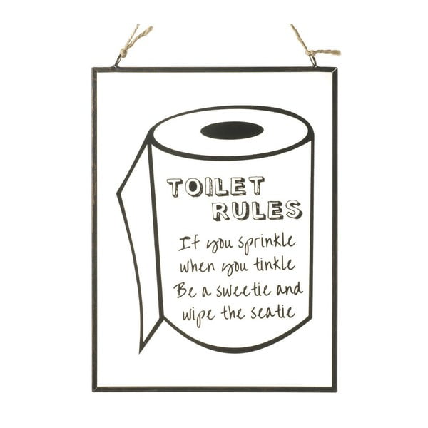 Cedule Parlane Toilet Rules