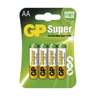 Sada 4 alkalických baterií EMOS GP Super AA