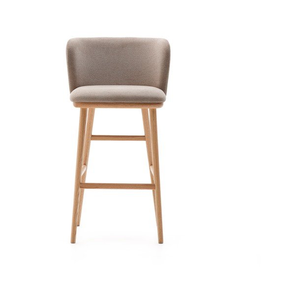 Světle hnědá barová židle (výška sedáku 75,5 cm) Ciselia – Kave Home-image-4