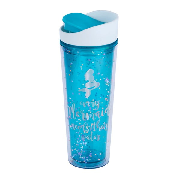 Modrý cestovní hrnek Tri-Coastal Design Mermaid Needs Their Water, 750 ml