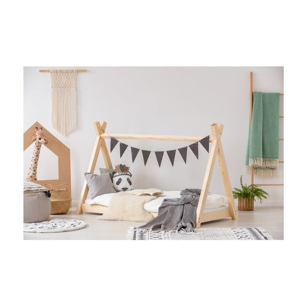 Domečková postel z borovicového dřeva Adeko Mila TP, 80 x 160 cm-image-2