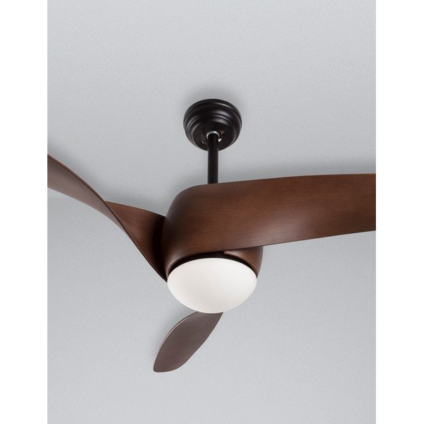 Matně černé/v tmavě přírodní barvě kovové LED stropní svítidlo se skleněným stínidlem Breeze – Nova Luce-image-4