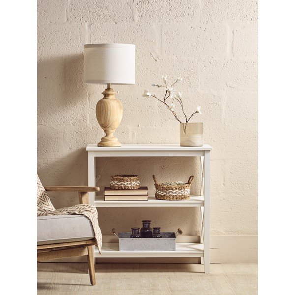 Bílý regál z borovicového dřeva 40x81x81 cm Heritage – Premier Housewares-image-3