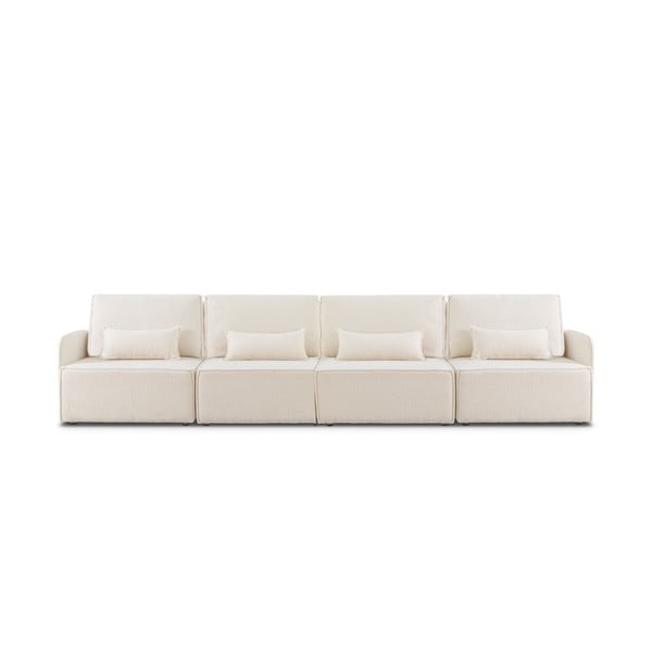 Krémová rohová pohovka z textilie bouclé (variabilní) – Really Nice Things-image-2