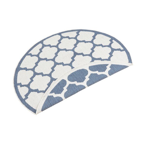 Modro-krémový venkovní koberec NORTHRUGS Palermo, ⌀ 200 cm-image-3