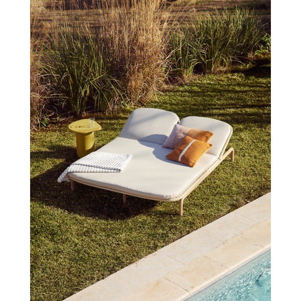 Zelený/béžový froté bavlněný ručník 50x90 cm Dorane – Kave Home-image-2