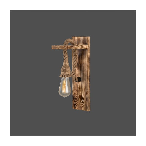 Nástěnné svítidlo v přírodní barvě Woody – Squid Lighting-image-1