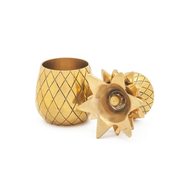 Sada 2 panáků ve zlaté barvě W&P Design Pineapple-image-3
