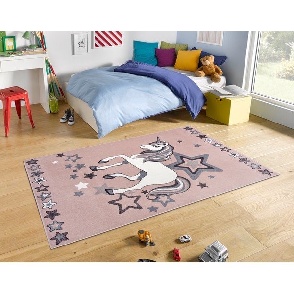 Světle růžový dětský koberec 200x290 cm New Adventures – Hanse Home-image-1