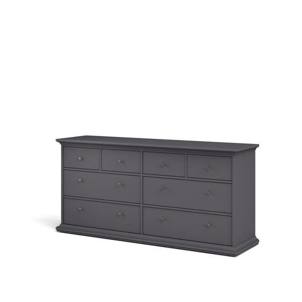 Šedá nízká komoda 183x87 cm Paris – Tvilum-image-2