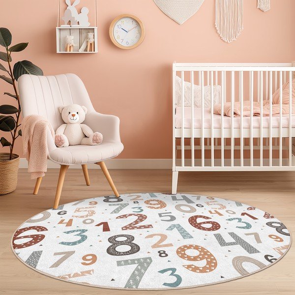 Pratelný dětský hrací koberec ø150 cm Happy Numbers – Mila Home-image-4
