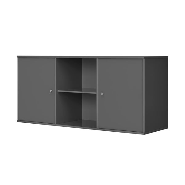 Antracitová nízká závěsná komoda 133x61 cm Mistral – Hammel Furniture-image-1