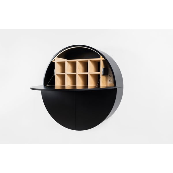 Černý multifunkční nástěnný stůl EMKO Pill-image-1