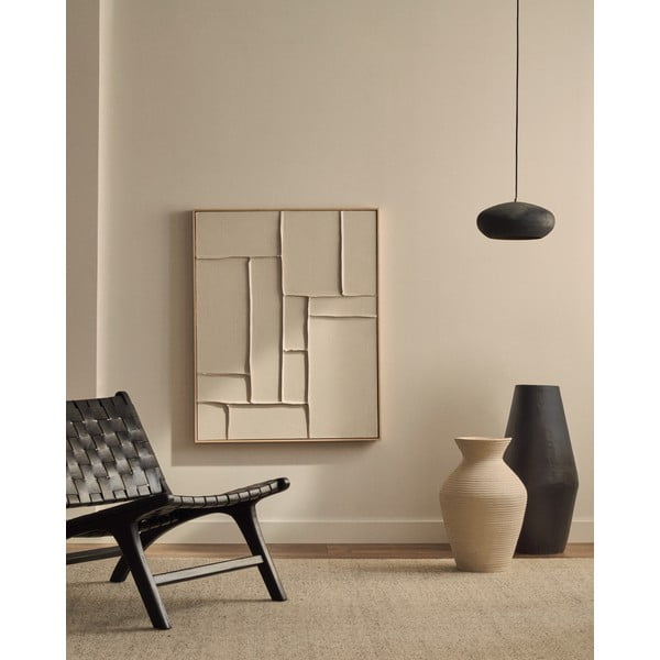 Černé závěsné svítidlo s kovovým stínidlem ø 30 cm Inda – Kave Home-image-2