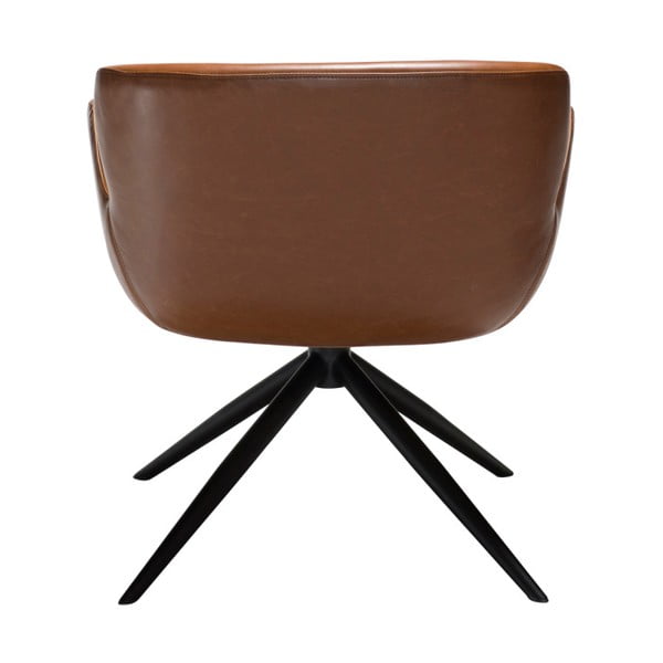 Světle hnědé koženkové křeslo DAN-FORM Denmark Gaia-image-1