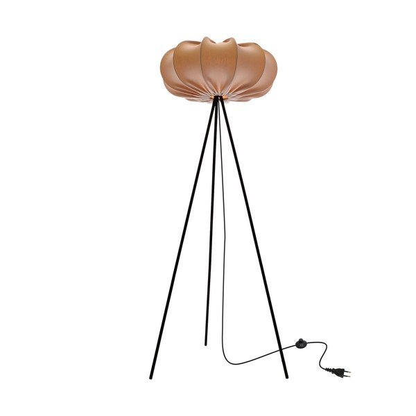 Béžová stojací lampa s textilním stínidlem (výška 147 cm) Cafee – Candellux Lighting-image-2