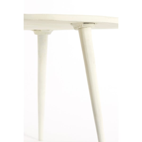 Krémový kovový kulatý konferenční stolek ø 67,5 cm Babina – Light & Living-image-4