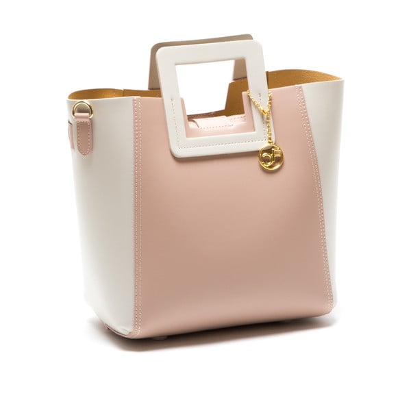 Kožená kabelka Camoa, růžová-image-1