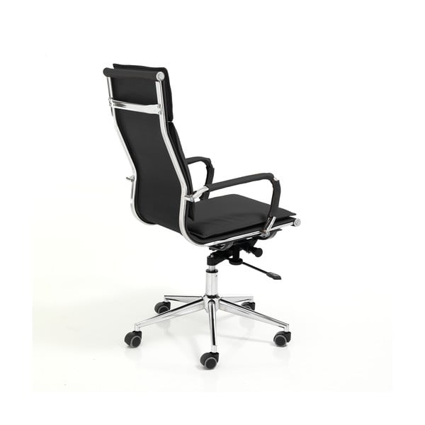 Černá kancelářská židle z imitace kůže Premier – Tomasucci-image-2