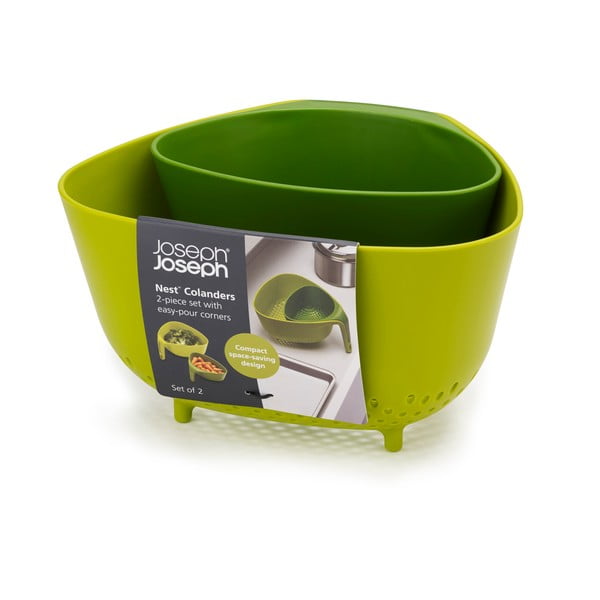 Zelené kompaktní cedníky Joseph Joseph Colanders-image-3