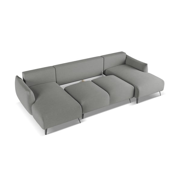 Světle šedá rohová pohovka Malie – Makamii-image-3