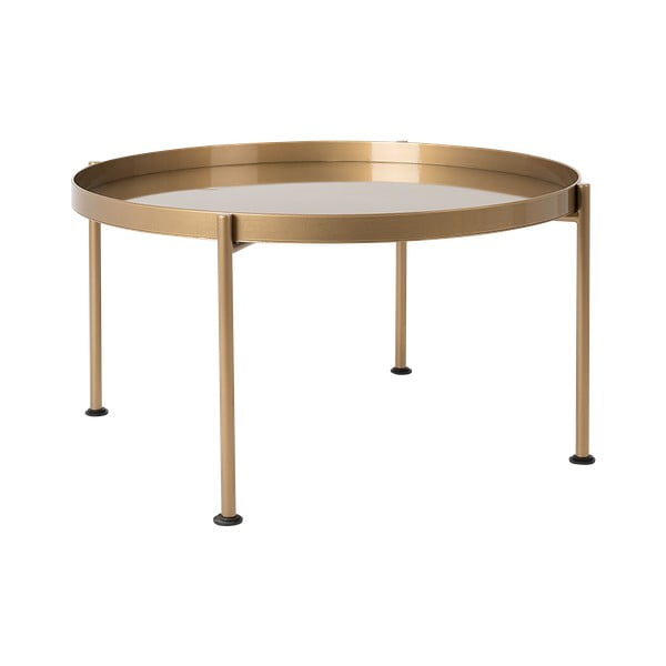 Konferenční stolek ve zlaté barvě CustomForm Hanna, ⌀ 80 cm