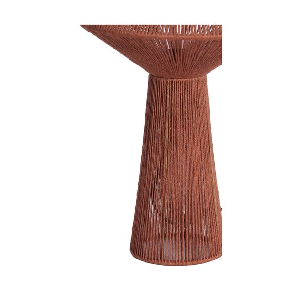 Červená stolní lampa se stínidlem z juty (výška 47 cm) Fugia – Light & Living-image-3