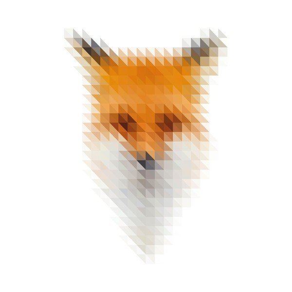 Plakát Blurry Fox, A3-image-1