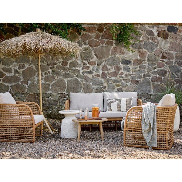 Slunečník v přírodní barvě ø 160 cm Noia – Bloomingville-image-4