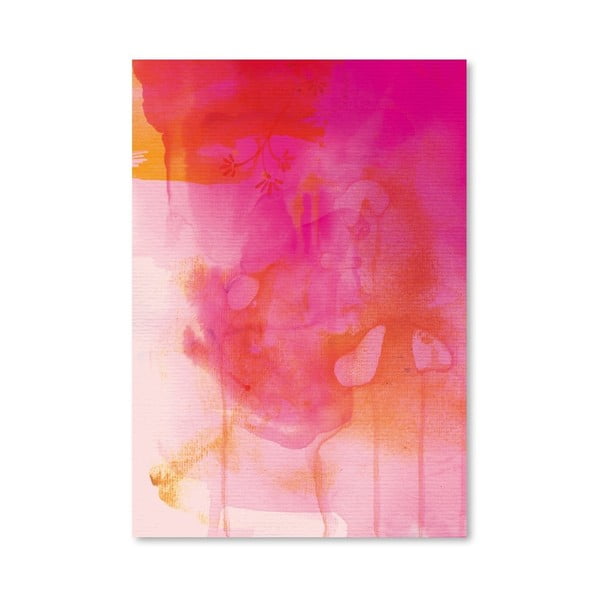 Plakát Golden Pink Wash, 30x42 cm